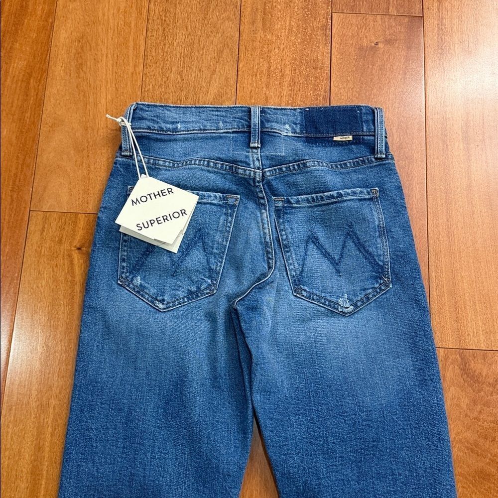 NWT MOTHER Women's The Hiker Skimp Mid Rise Jeans Size 23 - Picture 6 of 14